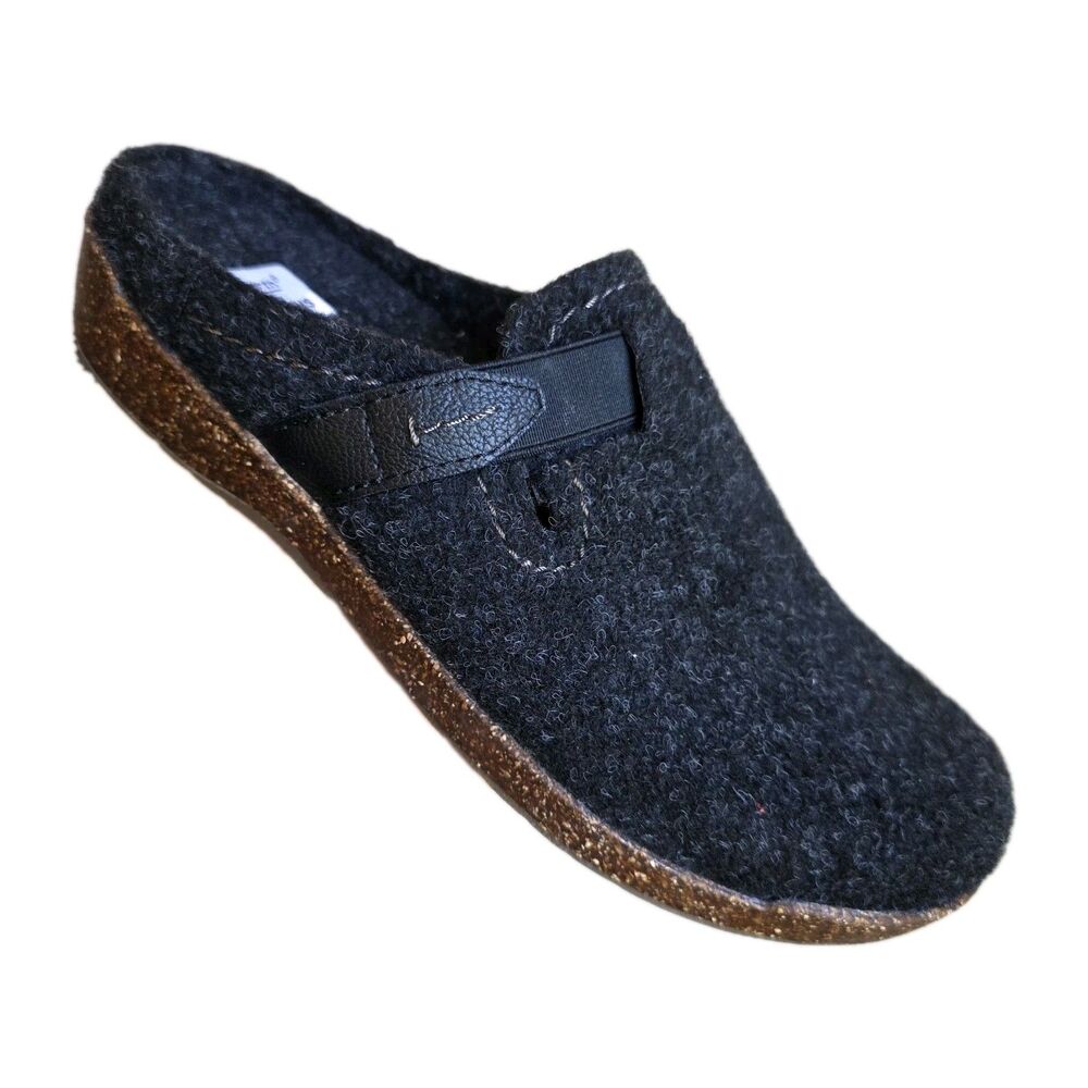 EARTH ORIGINS Shoes Women’s Size 8.5 Black Janet Slip On Comfort Clogs Slides